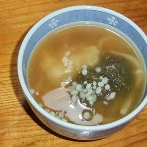 おぼろ昆布・揚げ玉のうどん